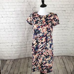 ⭐️Size 4 floral geometric print midi dress⭐️